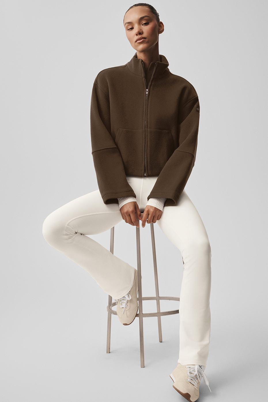 Alo Yoga Women'S Double Face Wool City Girl Jacket