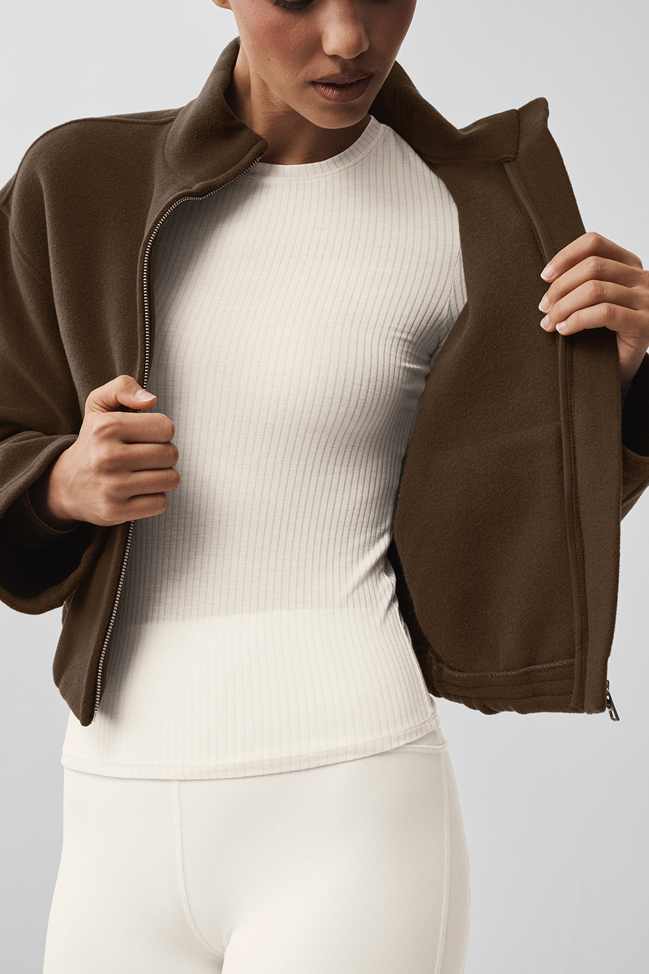 Alo Yoga Women'S Double Face Wool City Girl Jacket