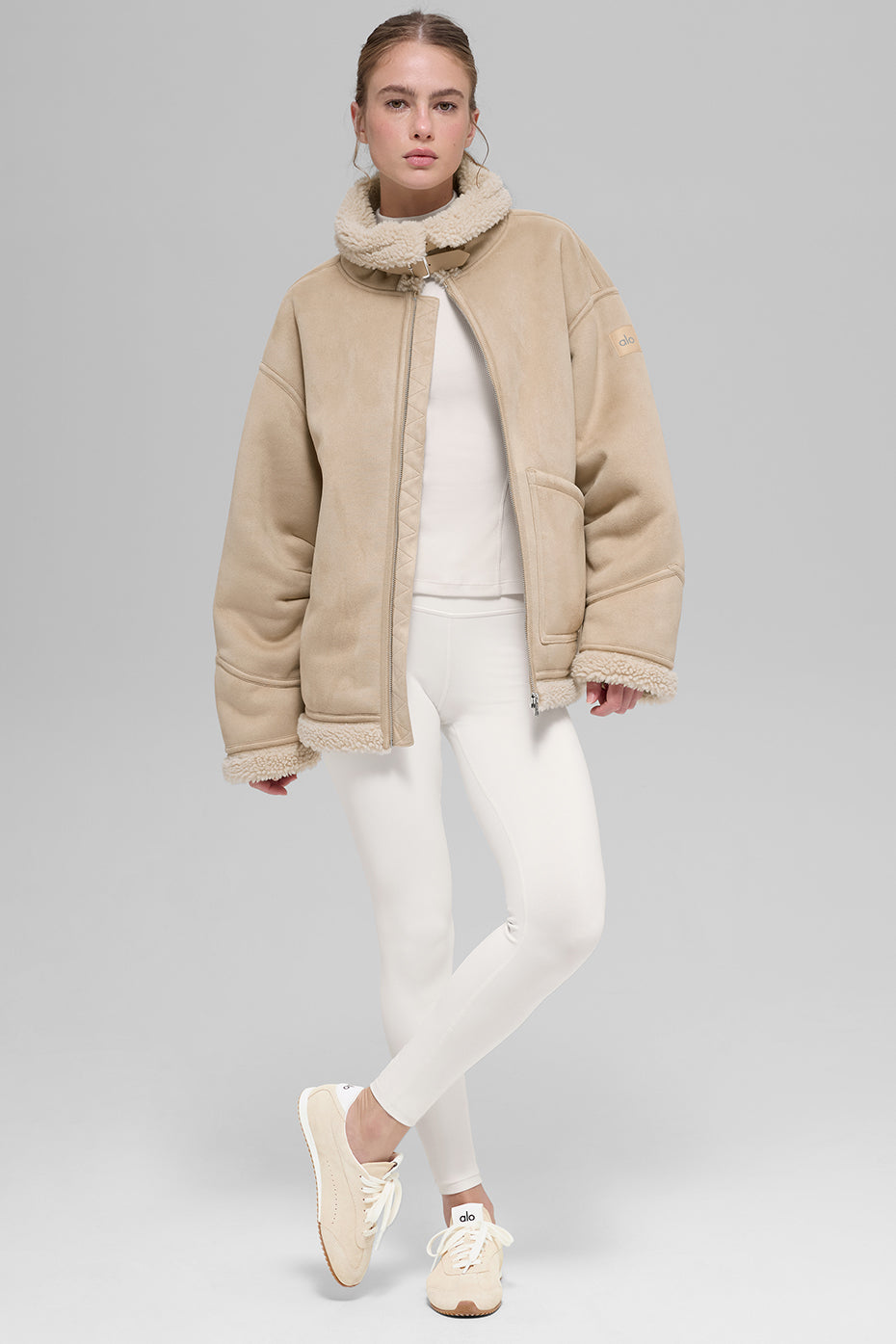 Alo Yoga Women'S Faux Shearling Grand Jacket