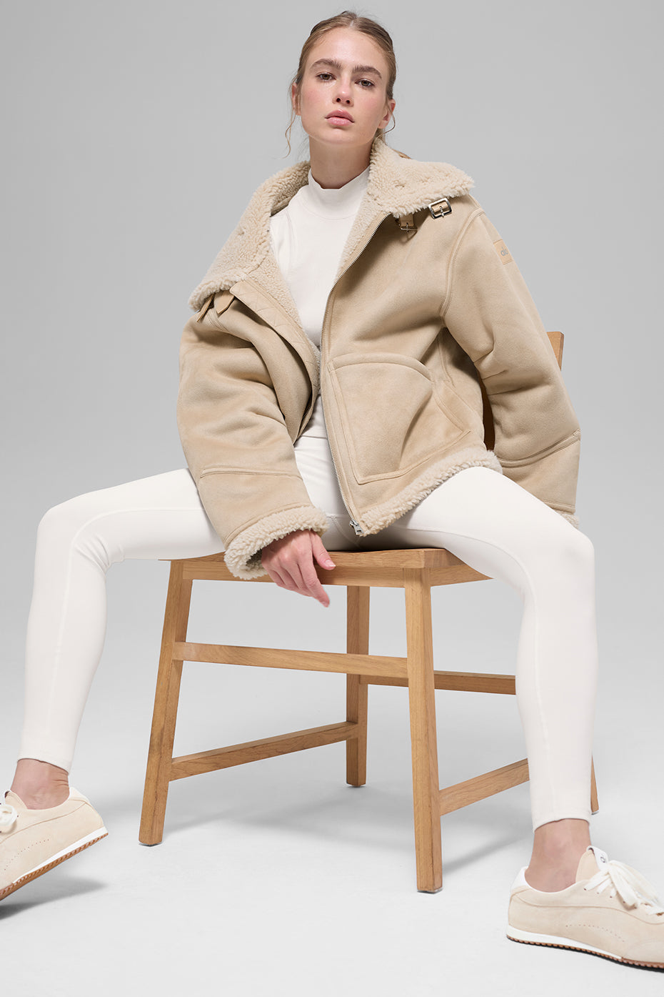 Alo Yoga Women'S Faux Shearling Grand Jacket