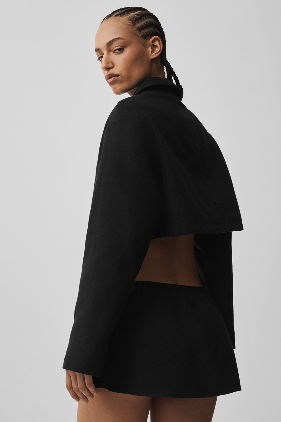 Alo Yoga Women'S Cropped Fan Favorite Full Zip Jacket