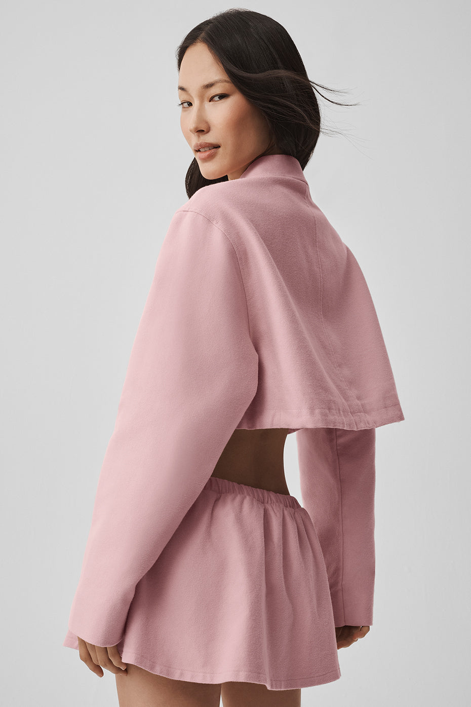 Alo Yoga Women'S Cropped Fan Favorite Full Zip Jacket