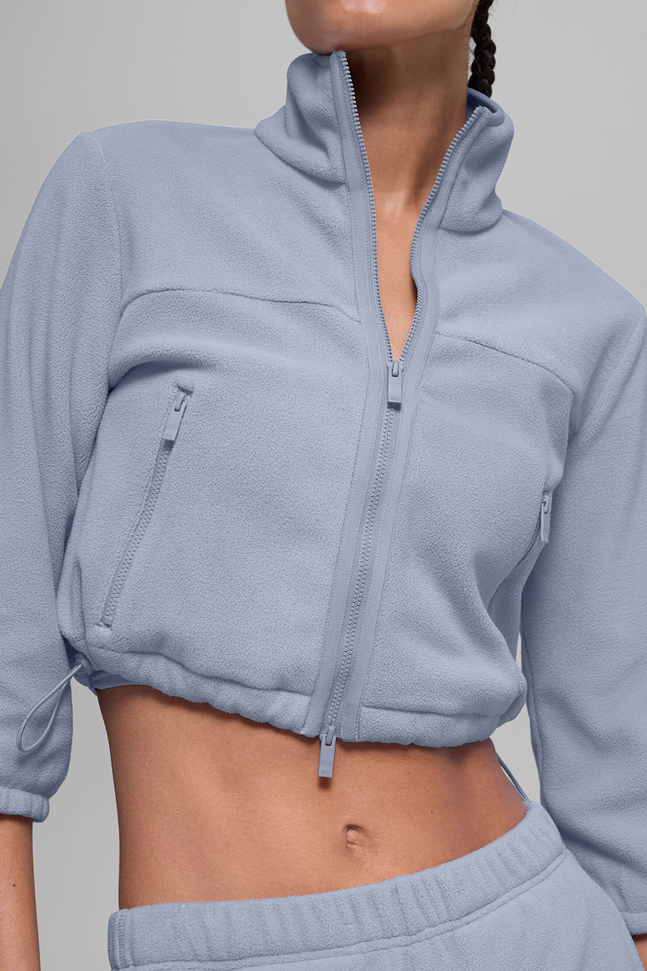 Alo Yoga Women'S Polar Fleece Retreat Cropped Jacket