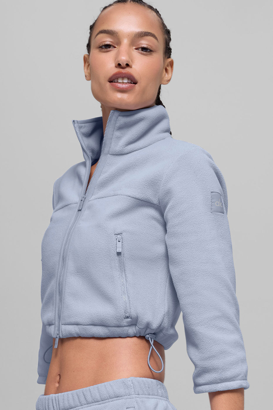 Alo Yoga Women'S Polar Fleece Retreat Cropped Jacket