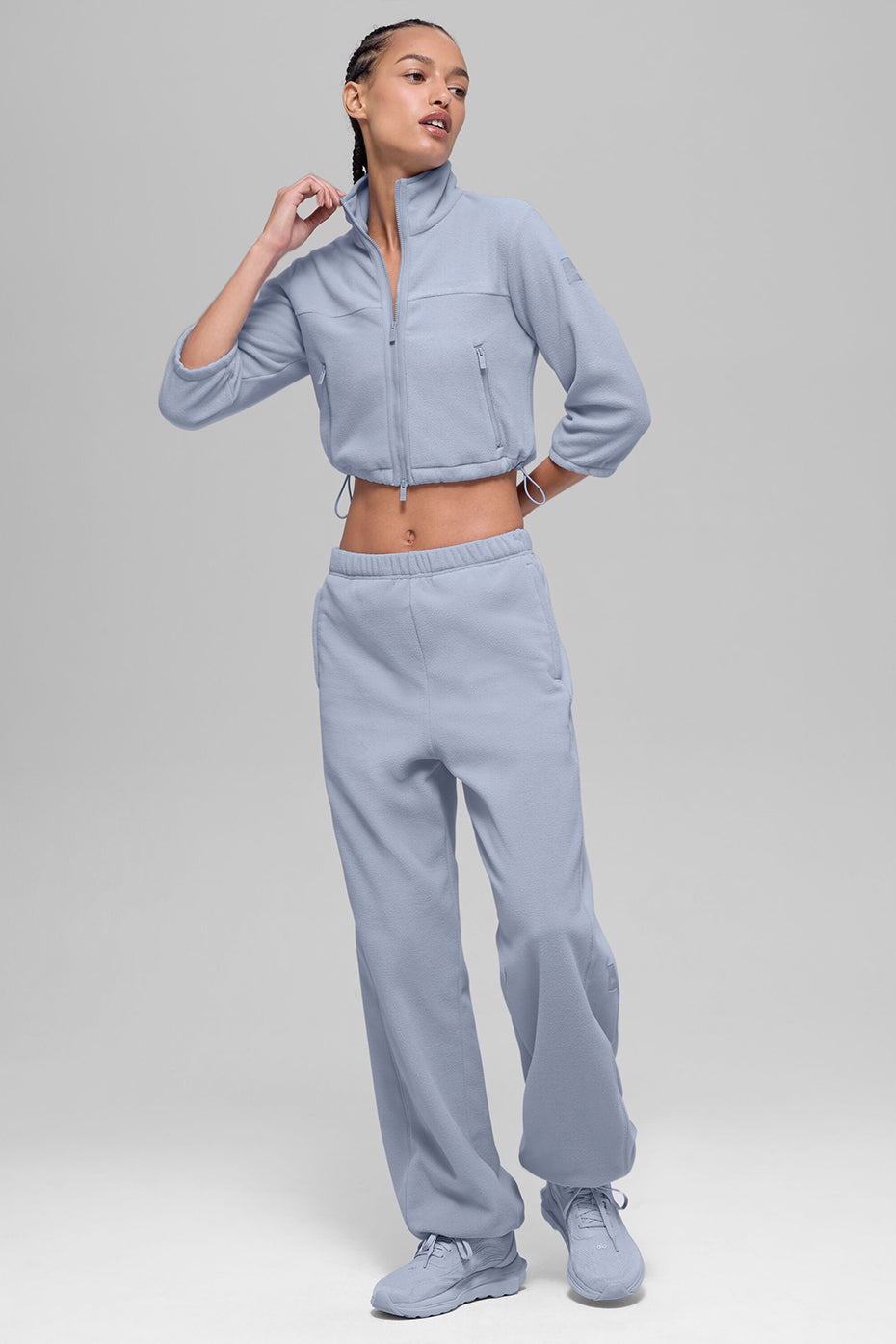 Alo Yoga Women'S Polar Fleece Retreat Cropped Jacket