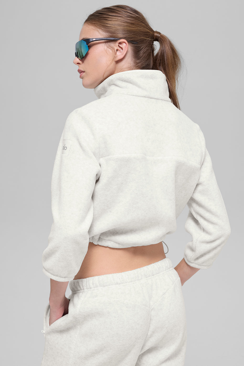 Alo Yoga Women'S Polar Fleece Retreat Cropped Jacket
