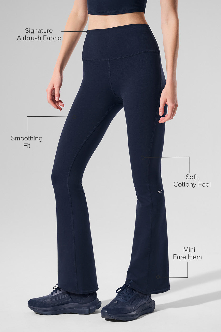 Alo Yoga Women'S Airbrush High-Waist 7/8 Bootcut Legging