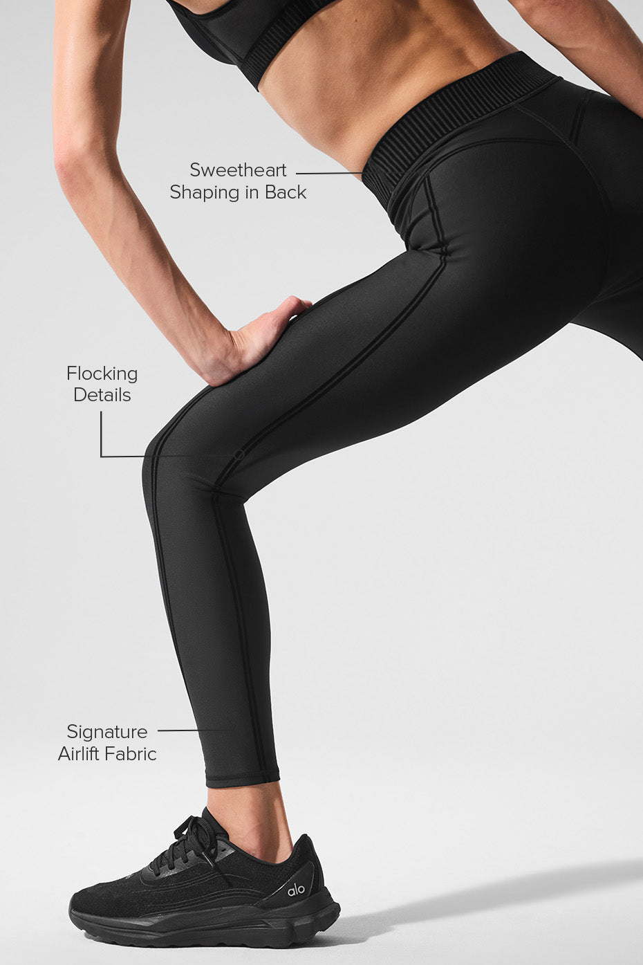 Alo Yoga Women'S Airlift High-Waist 7/8 Line Up Legging