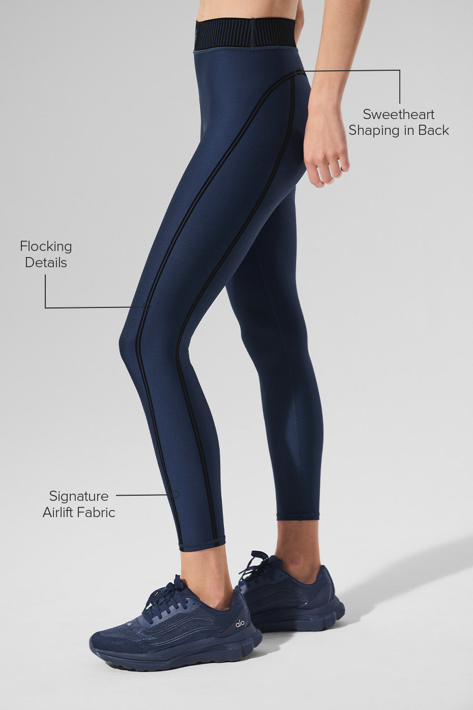 Alo Yoga Women'S Airlift High-Waist 7/8 Line Up Legging