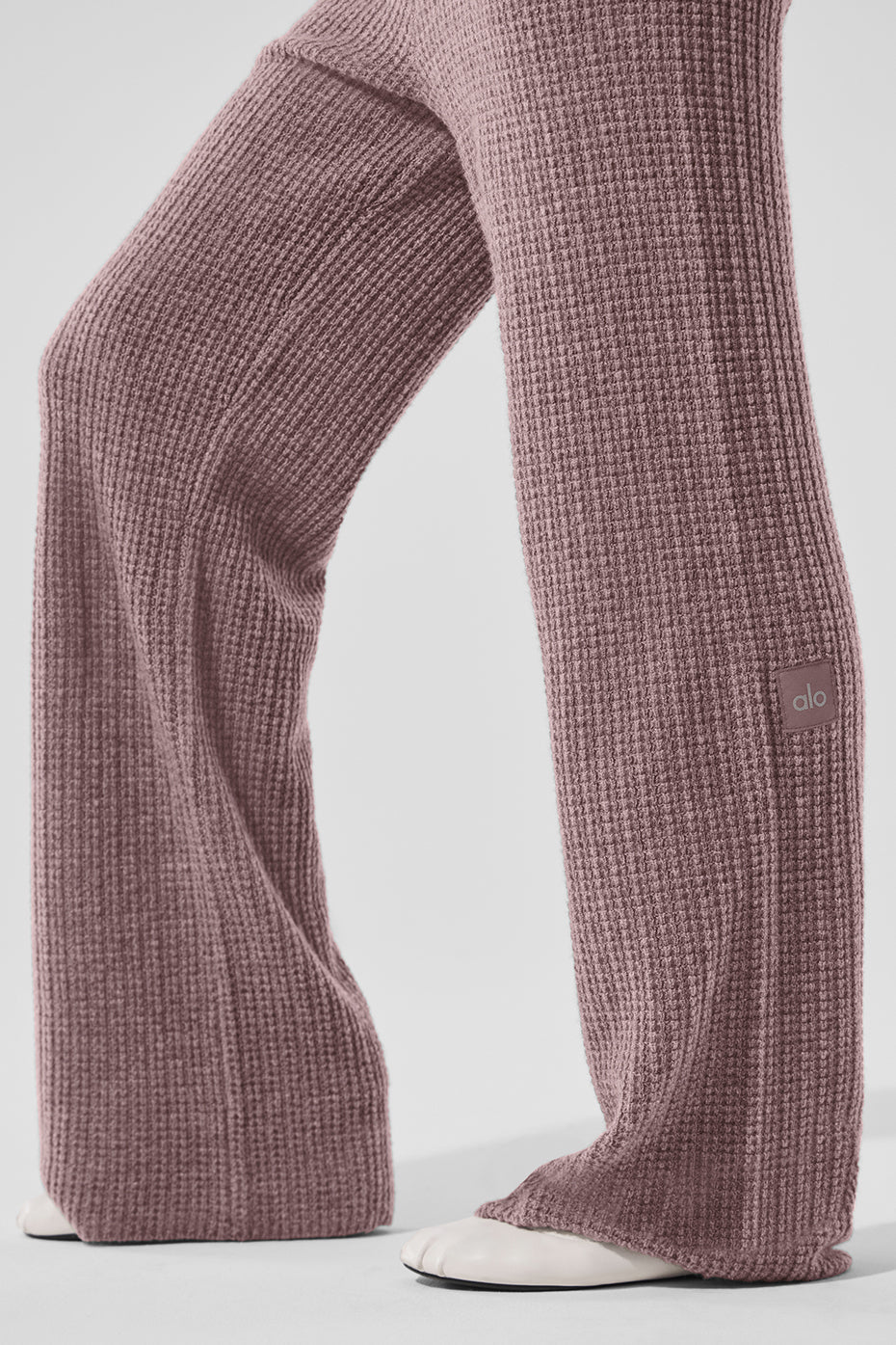 Alo Yoga Women'S Cashmere High-Waist Plush Waffle Pant