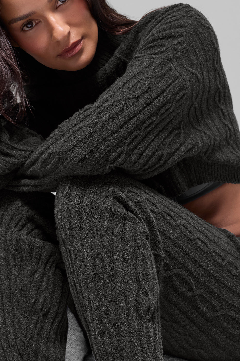 Alo Yoga Women'S Cable Knit Winter Bliss Pant