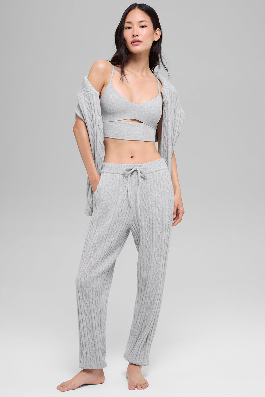 Alo Yoga Women'S Cable Knit Winter Bliss Pant