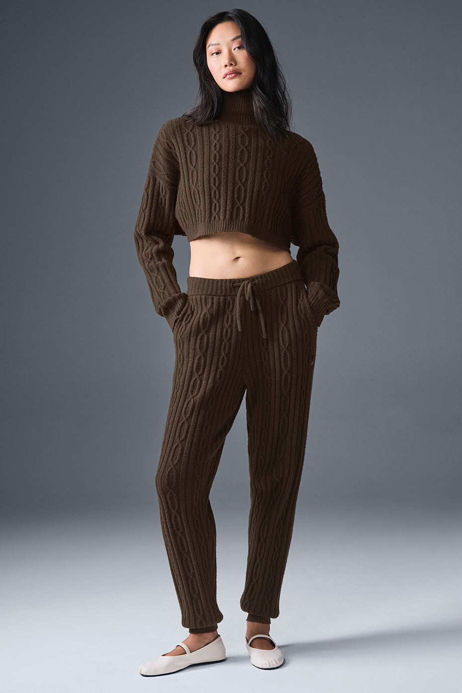 Alo Yoga Women'S Cable Knit Winter Bliss Pant