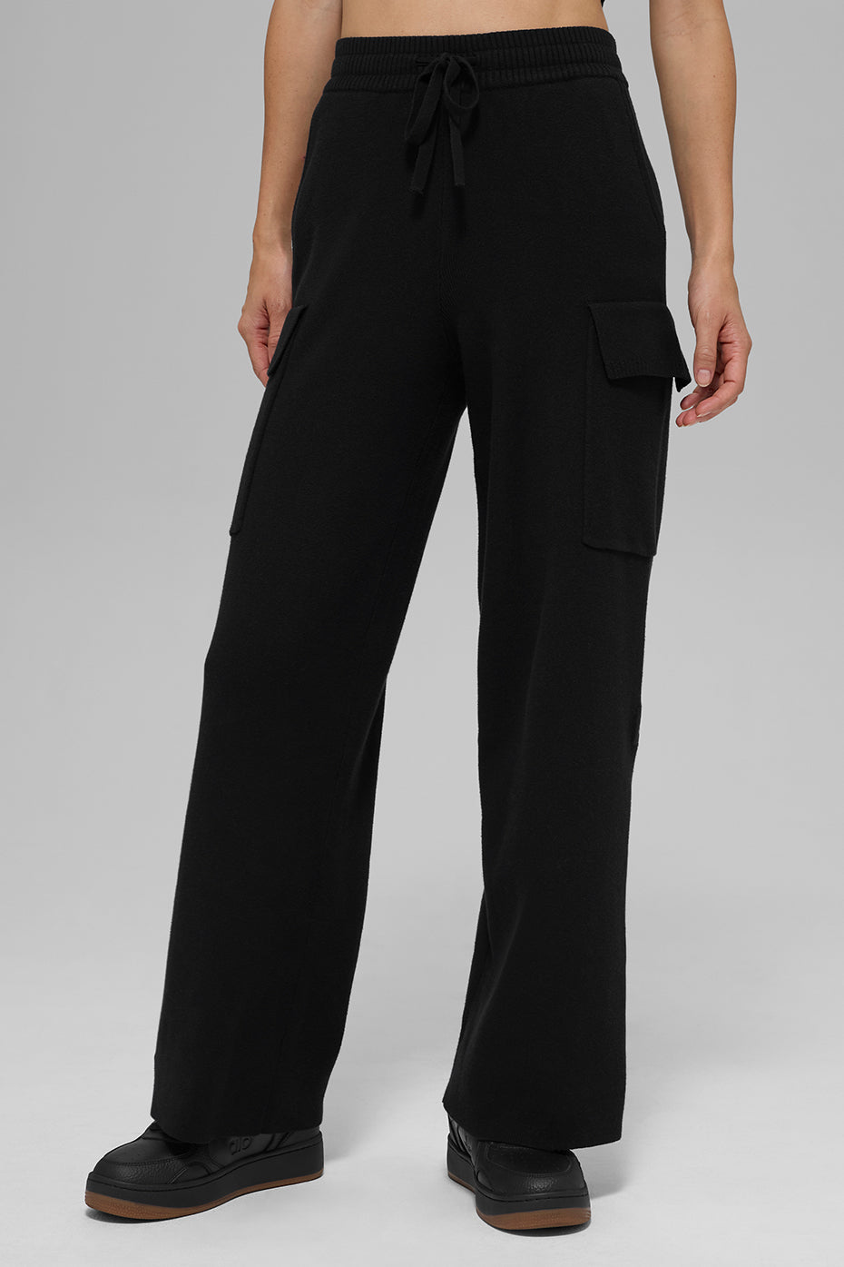 Alo Yoga Women'S Scholar Knit High-Waist Cargo Pant