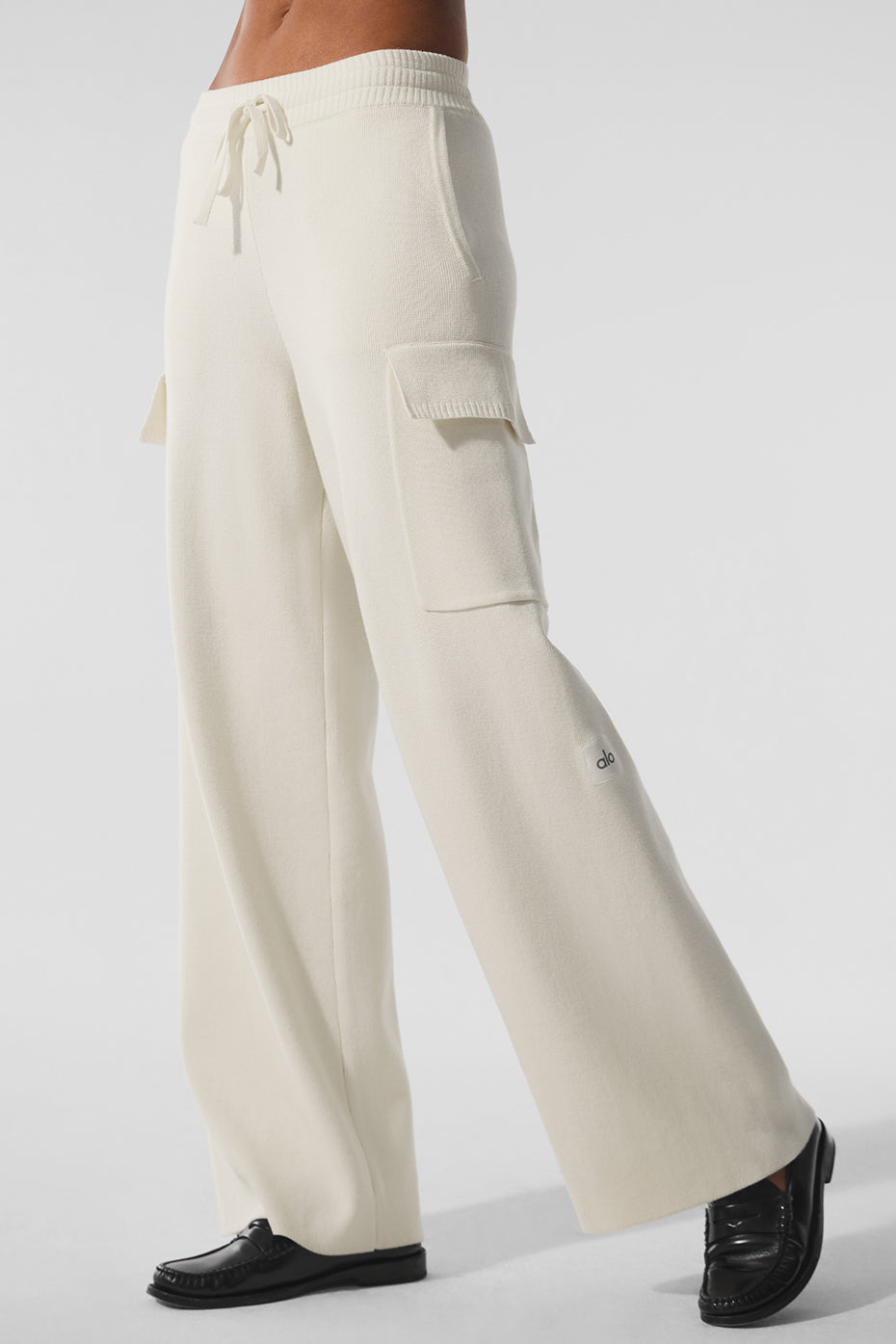 Alo Yoga Women'S Scholar Knit High-Waist Cargo Pant