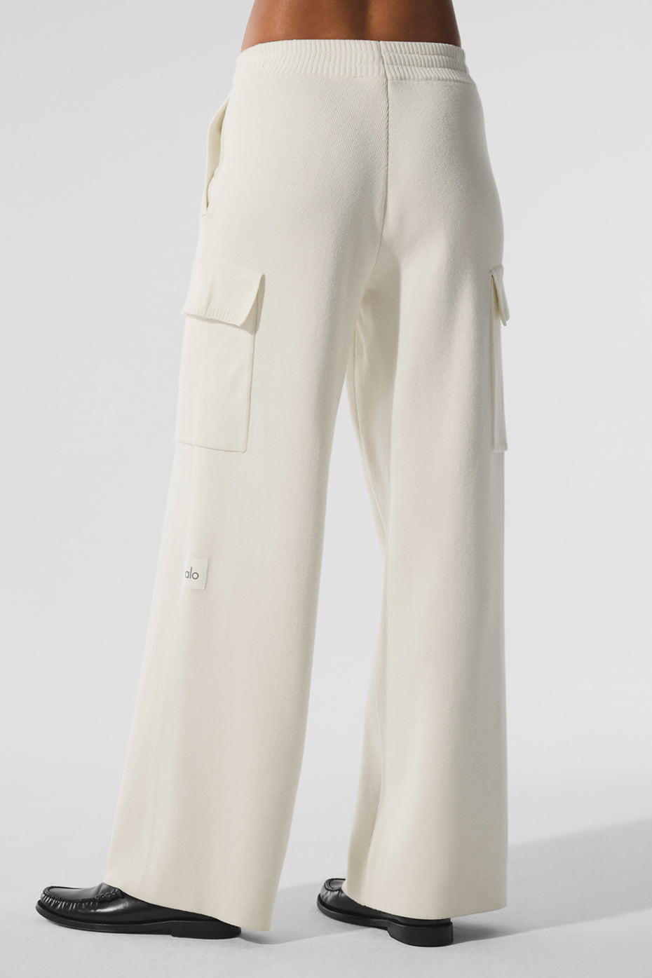 Alo Yoga Women'S Scholar Knit High-Waist Cargo Pant
