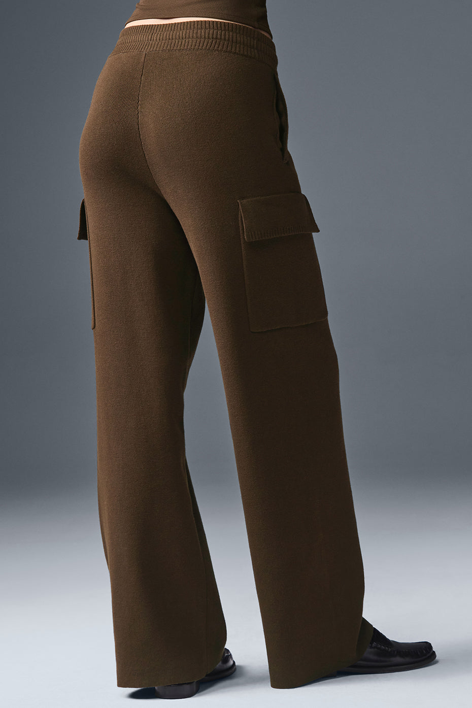Alo Yoga Women'S Scholar Knit High-Waist Cargo Pant