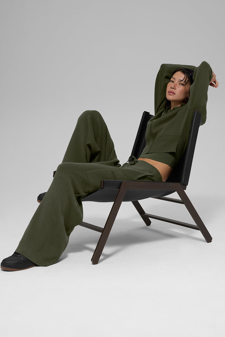 Alo Yoga Women'S Scholar Knit High-Waist Cargo Pant