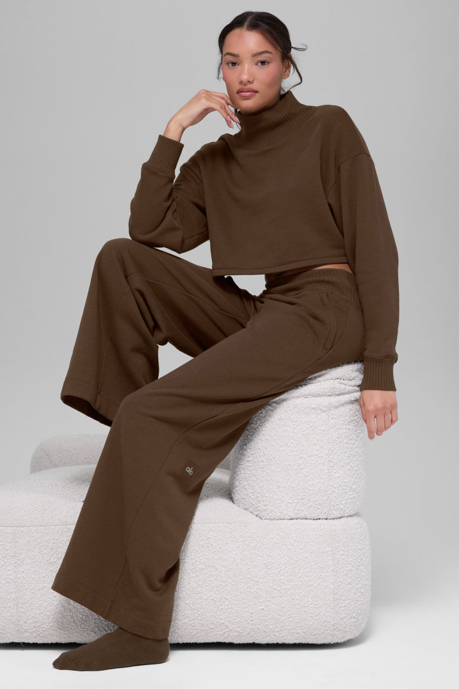 Alo Yoga Women'S Serenity Wide Leg Sweatpant