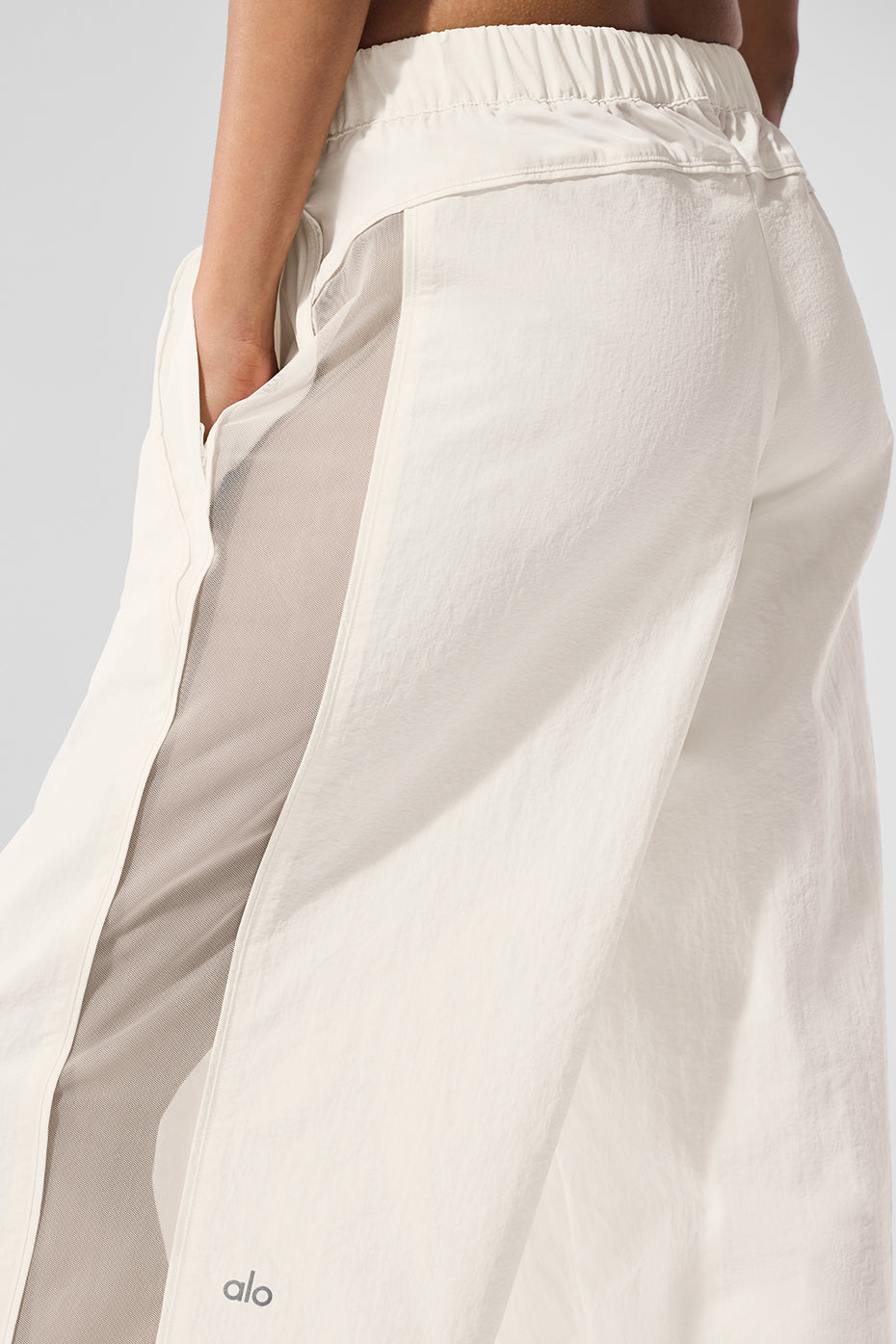 Alo Yoga Women'S High-Waist Origin Wide Leg Track Pant