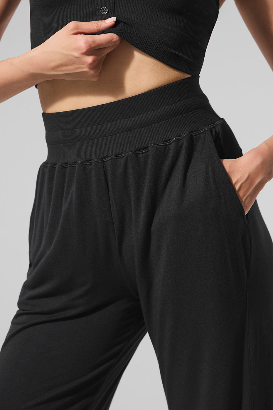 Alo Yoga Women'S Semi-Sheer Delicate Lounge Flare Pant