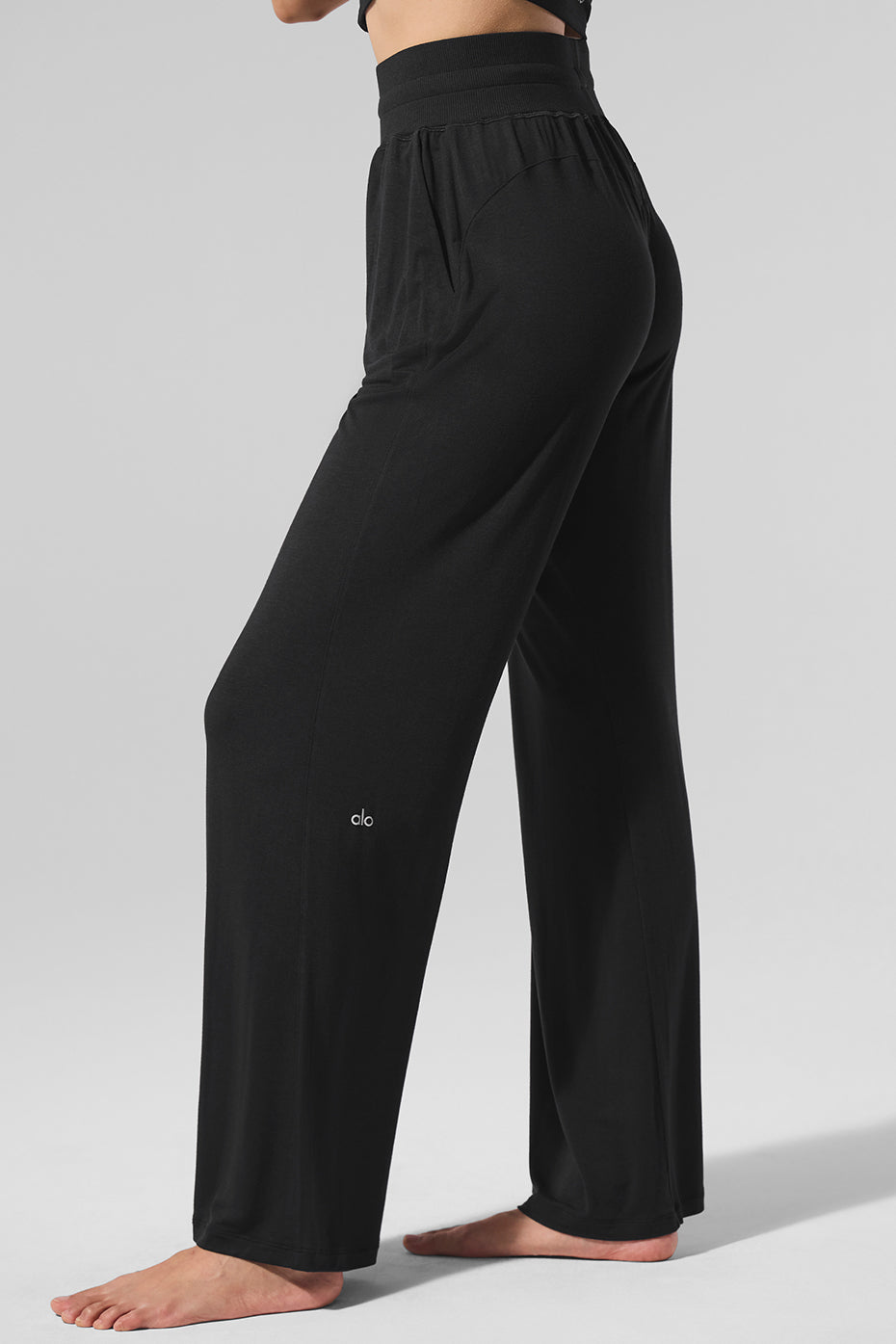 Alo Yoga Women'S Semi-Sheer Delicate Lounge Flare Pant