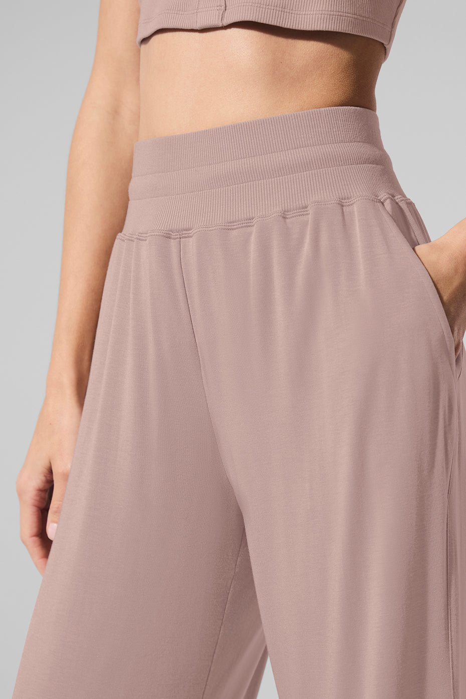 Alo Yoga Women'S Semi-Sheer Delicate Lounge Flare Pant