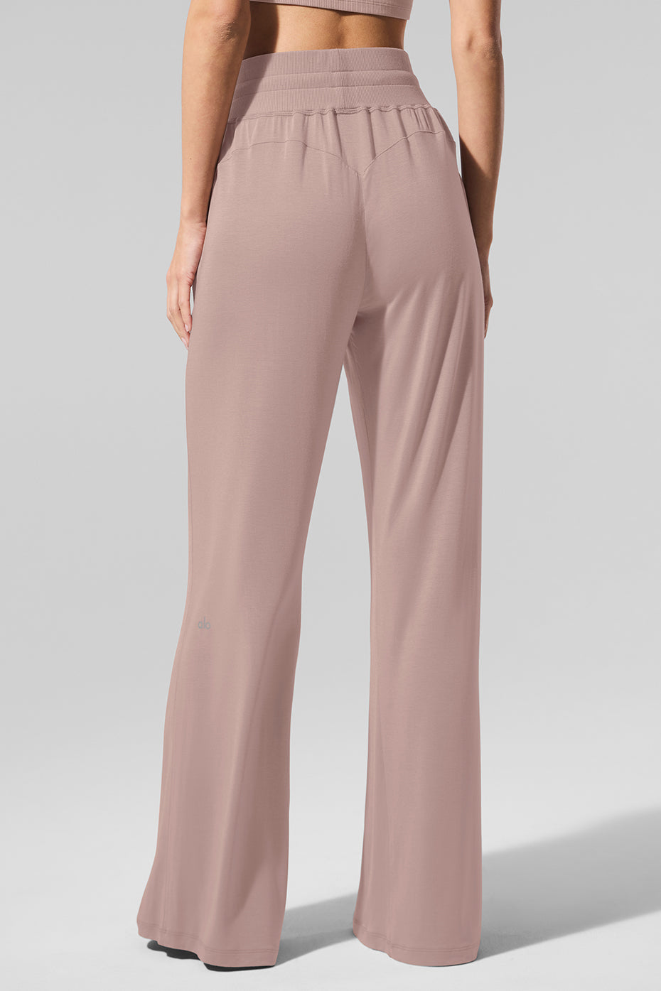 Alo Yoga Women'S Semi-Sheer Delicate Lounge Flare Pant