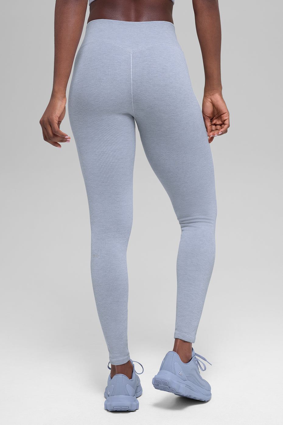 Alo Yoga Women'S Seamless High-Waist Two Tone Rib Legging