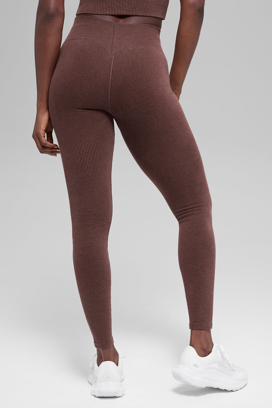 Alo Yoga Women'S Seamless High-Waist Two Tone Rib Legging