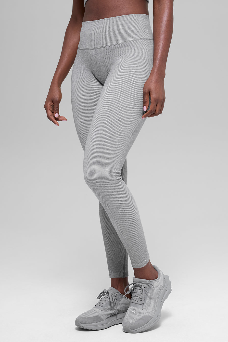 Alo Yoga Women'S Seamless High-Waist Two Tone Rib Legging