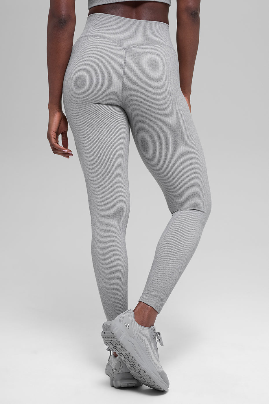 Alo Yoga Women'S Seamless High-Waist Two Tone Rib Legging
