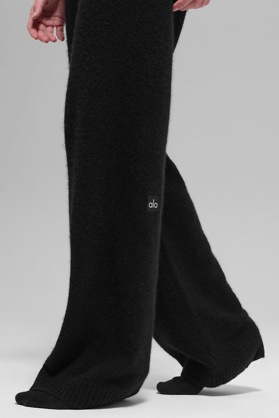 Alo Yoga Women'S Wool Cashmere High-Waist New Class Wide Leg Pant