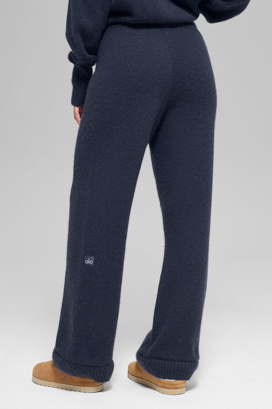 Alo Yoga Women'S Wool Cashmere High-Waist New Class Wide Leg Pant