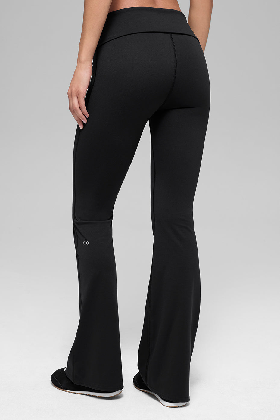 Alo Yoga Women'S Alo Softsculpt Foldover Flare Legging