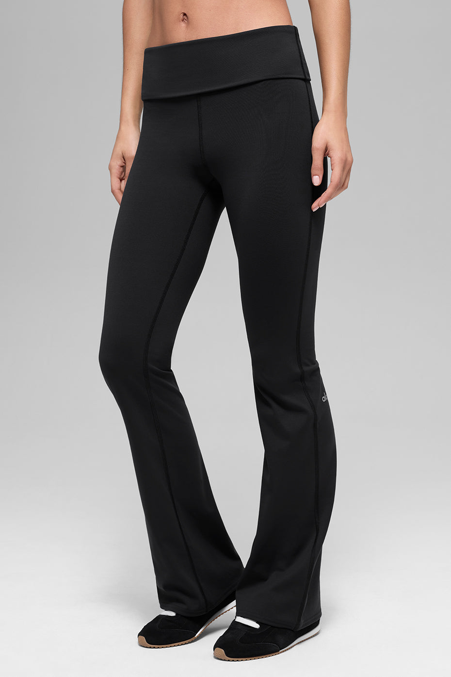 Alo Yoga Women'S Alo Softsculpt Foldover Flare Legging