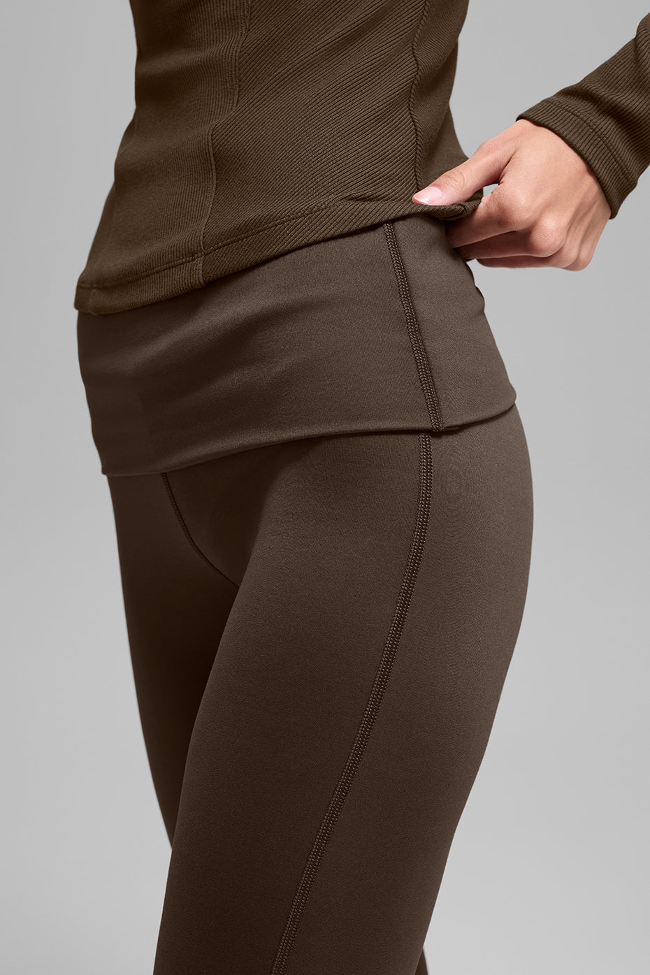 Alo Yoga Women'S Alo Softsculpt Foldover Flare Legging