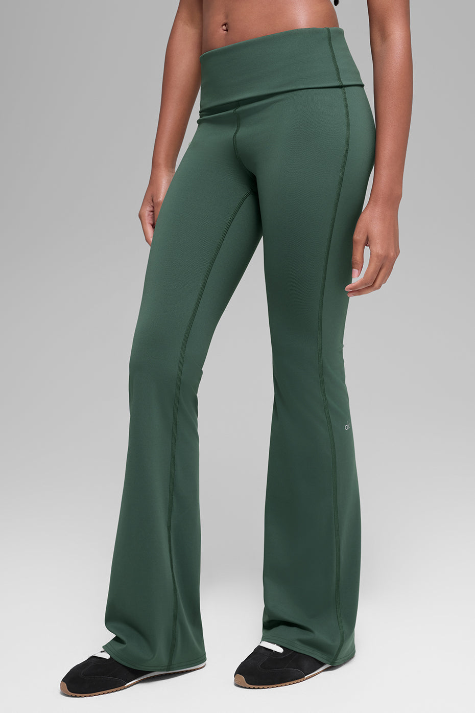 Alo Yoga Women'S Alo Softsculpt Foldover Flare Legging