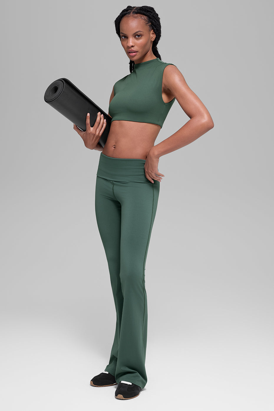 Alo Yoga Women'S Alo Softsculpt Foldover Flare Legging