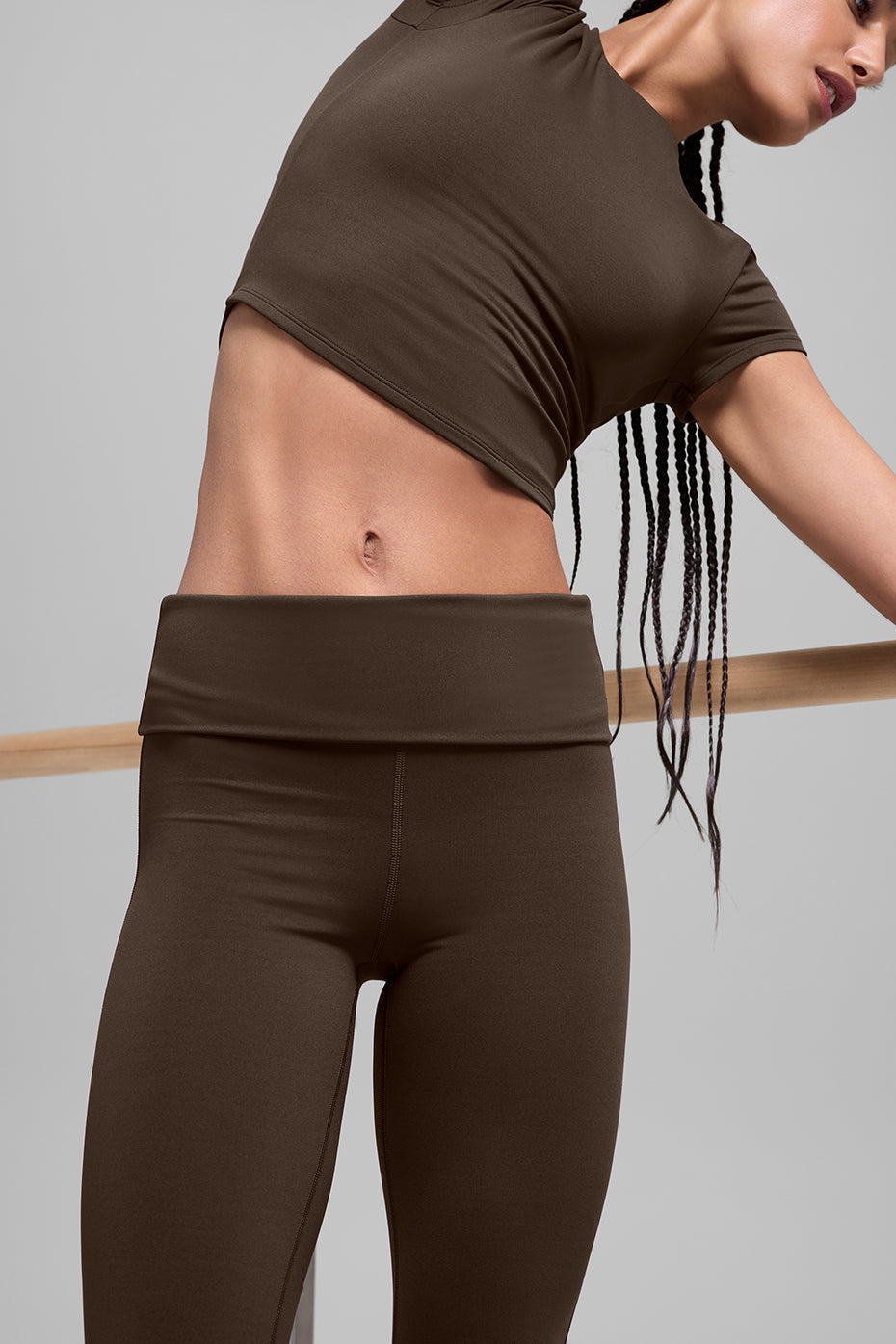 Alo Yoga Women'S Alo Softsculpt 7/8 Foldover Flare Legging