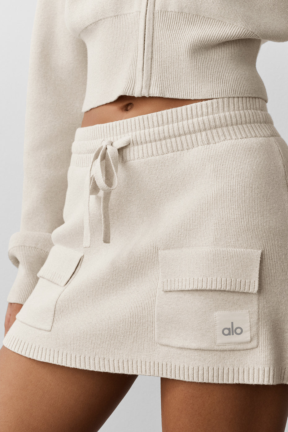 Alo Yoga Women'S Scholar Knit Cargo Skirt