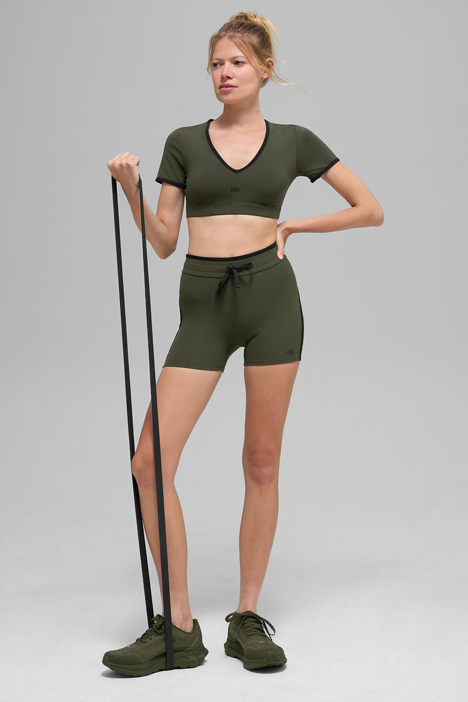 Alo Yoga Women'S 4" Airbrush High-Waist Race Pace Short