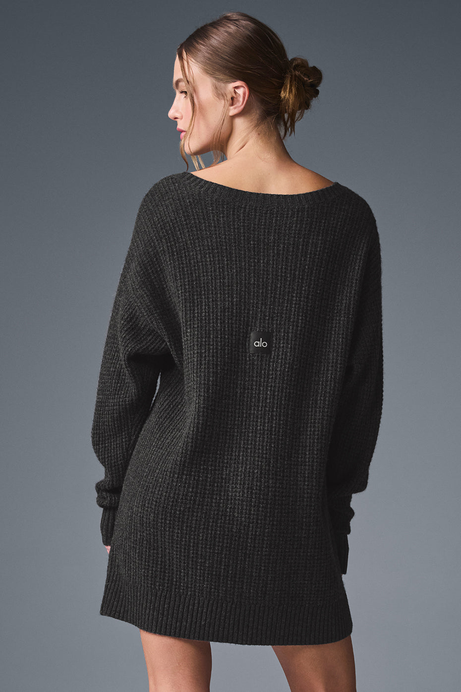 Alo Yoga Women'S Cashmere Plush Waffle Dress