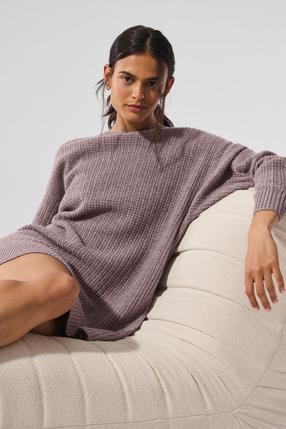 Alo Yoga Women'S Cashmere Plush Waffle Dress