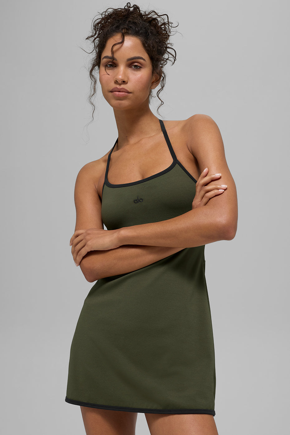 Alo Yoga Women'S Alo Softsculpt Halter Tennis Dress
