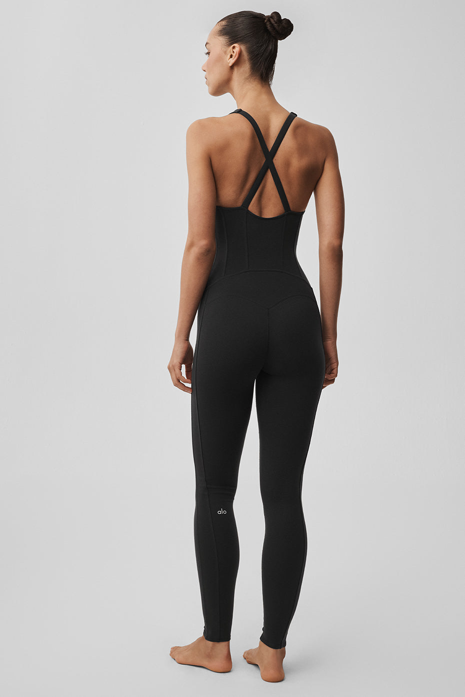 Alo Yoga Women'S Airbrush Sparks Fly Corset Onesie