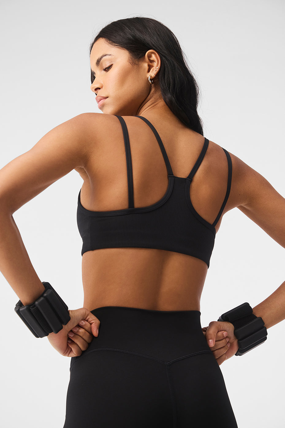 Alo Yoga Women'S Airlift Ribbed Jump Start V-Neck Bra | Buy Women