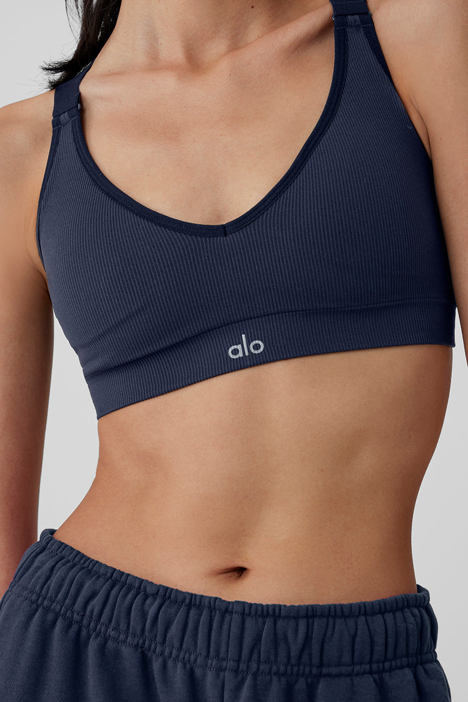 Alo Yoga Women'S Seamless Ribbed Favorite Bra