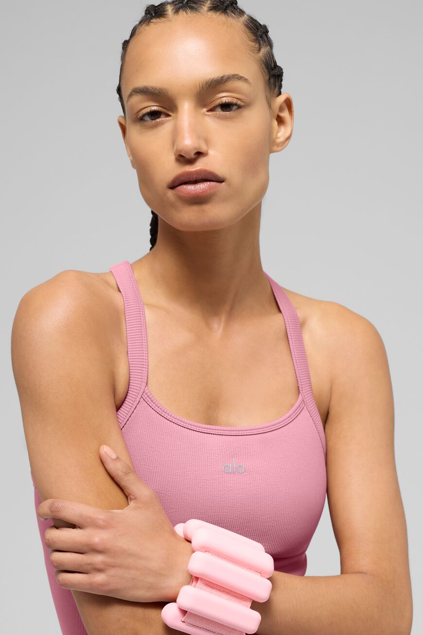 Alo Yoga Women'S Seamless Ribbed Favorite Full Length Bra Tank