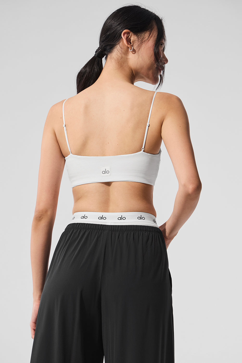 Alo Yoga Women'S Micro Plisse Game On Bra